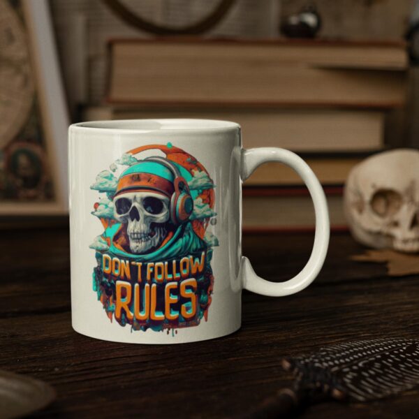 taza de cafe no sigas reglas